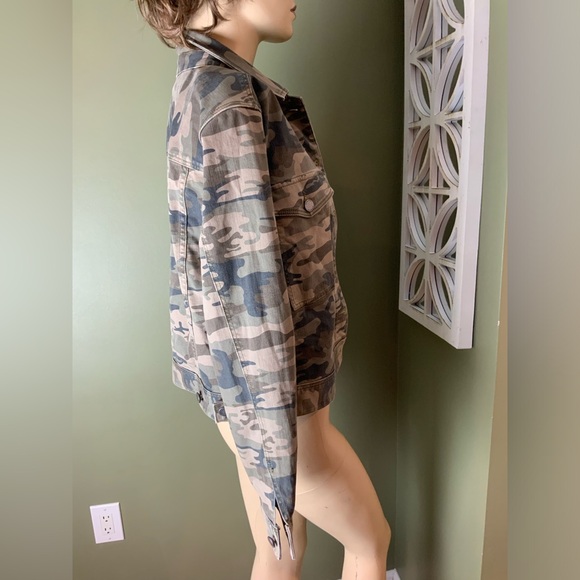 Liverpool Los Angeles camouflage jean jacket size small - Picture 4 of 6